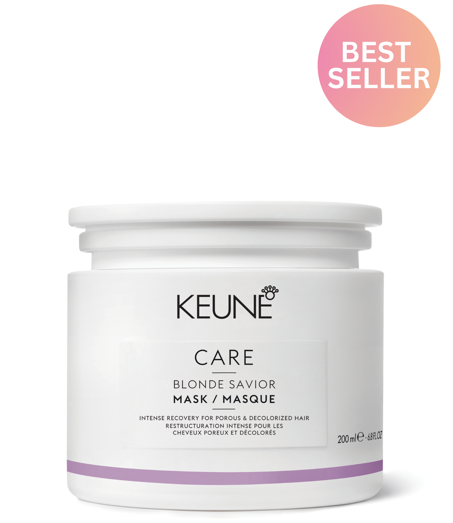 The BLONDE SAVIOR MASK is an intensive hair mask, formulated with glycolic acid and creatine for damaged, bleached hair. It repairs the hair from the inner cortex and reduces hair breakage. Keune.ch.