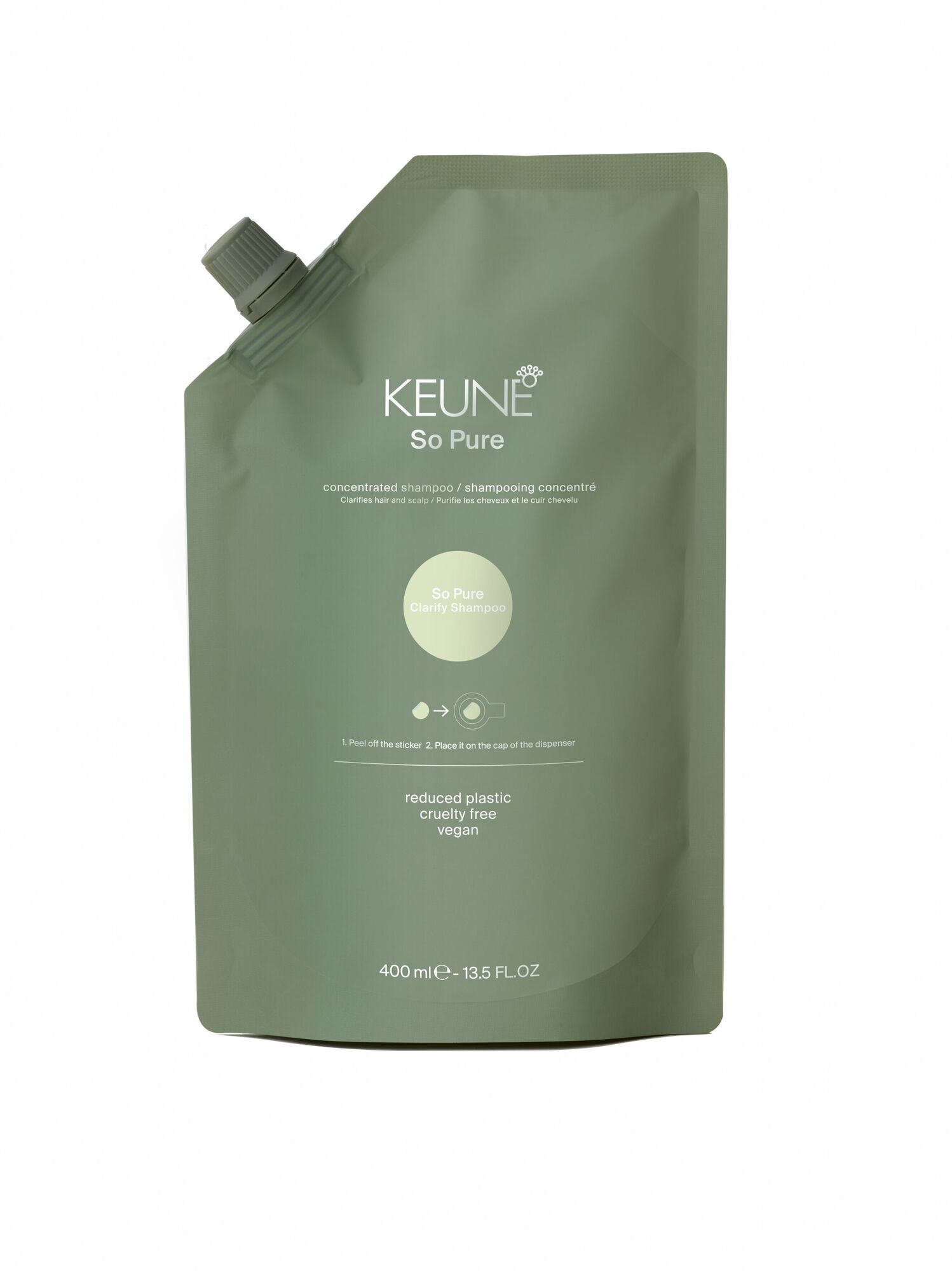 Shampooing végétalien pour des cheveux sains - So Pure Clarify Shampoo Refill